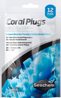 Плашки для кораллов Seachem Coral Plugs, 12 шт.