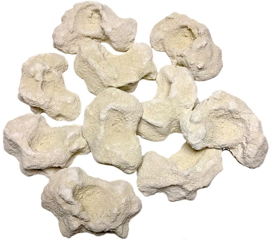 Арагонитовые плашки-камешки (5&times;4&nbsp;см), 10&nbsp;шт.